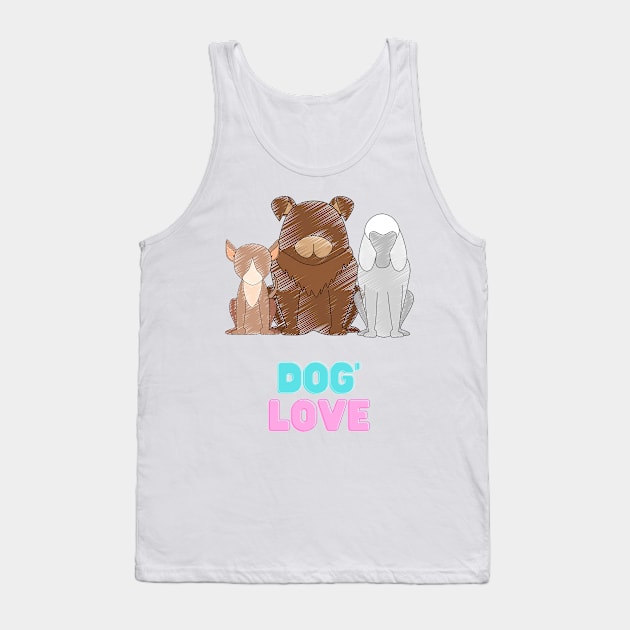 Love dog my family Tank Top by MeKong